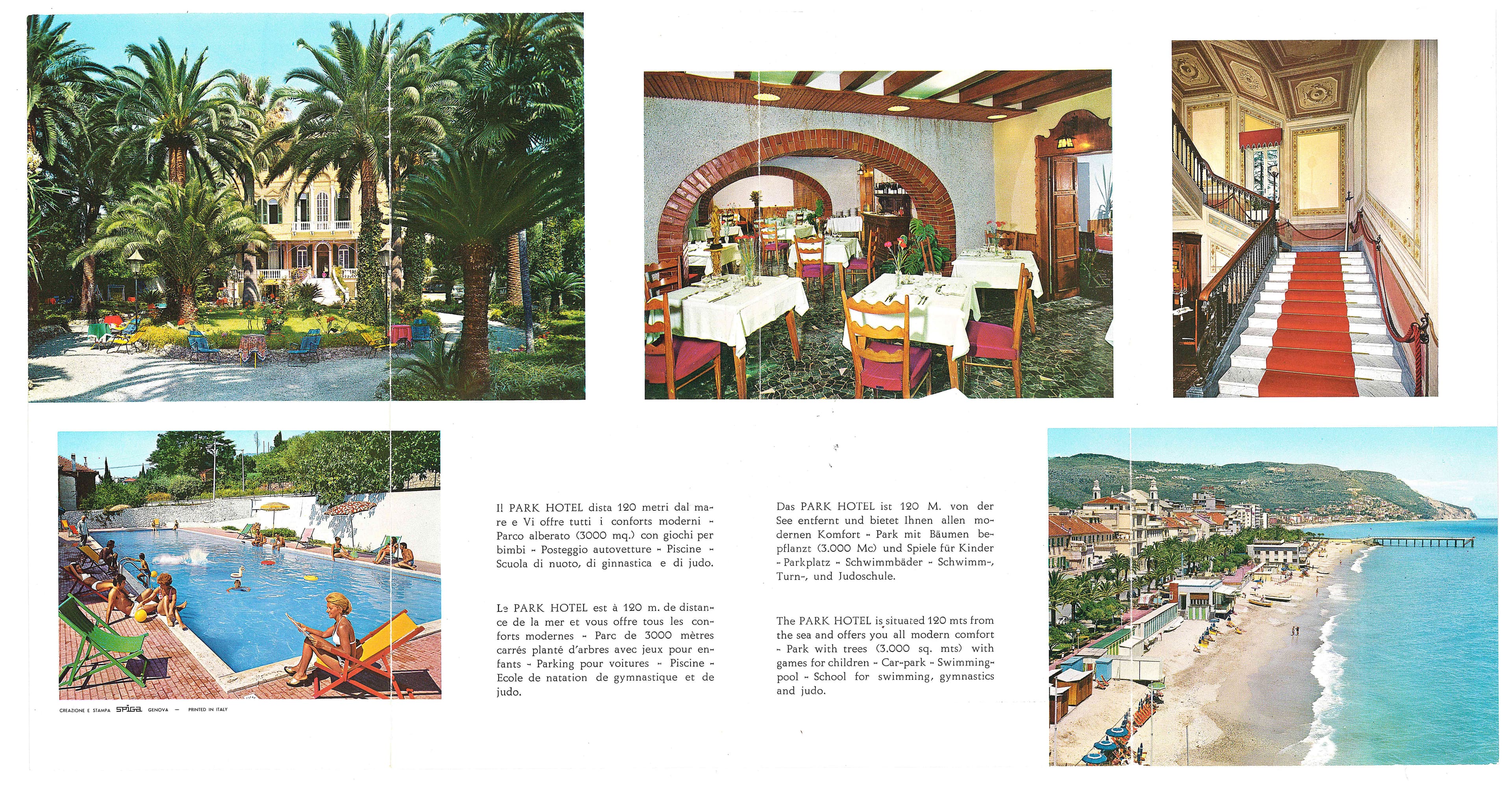 The original Park Hotel brochure cover